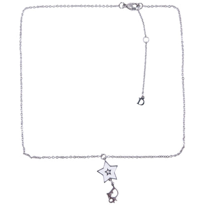 Vintage Dior Silver Star Charm Necklace