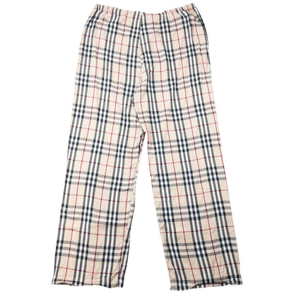 Vintage 2000s Burberry Nova Check Shirt & Bottoms Pyjama Set Size XL | XL, Beige with Nova Check