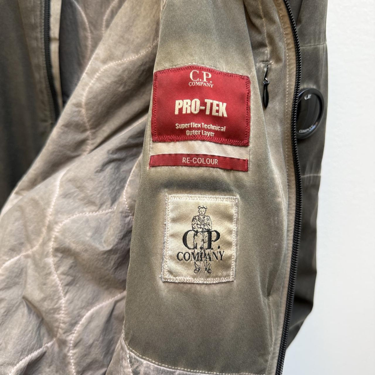 CP Company Pro Tek Re Colour Bomber Jacket (M/L) | Medium, Olive
