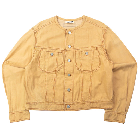 Vintage 90s Hai Sporting Gear By Issey Miyake Cropped Button Up Jacket Size S | Small, Orange