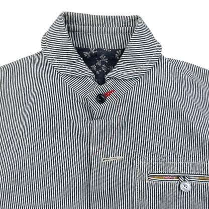 Vintage 2000s PPFM Striped Button Up Jacket Size M | Medium, Grey