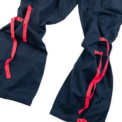 Vintage 2000s Nike Adjustable Bondage Cargo Trousers Size S | Small, Multicoloured