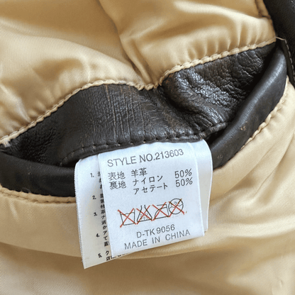 Avirex 'Pride of The Yanks' 90's A2 Leather Flight Jacket - S | S / M, Red