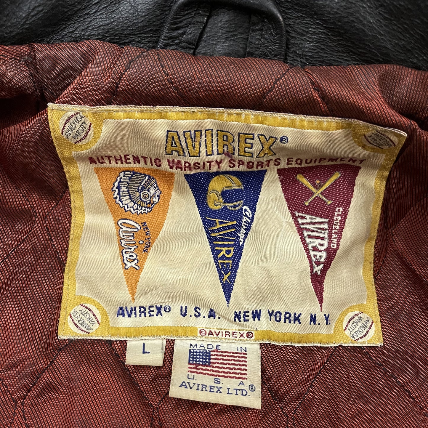 Avirex New York Wool Varsity Jacket - L