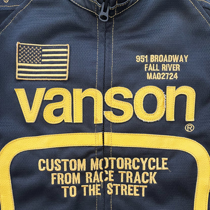 Vanson Leathers Motorcycle Mesh Racer Jacket - M