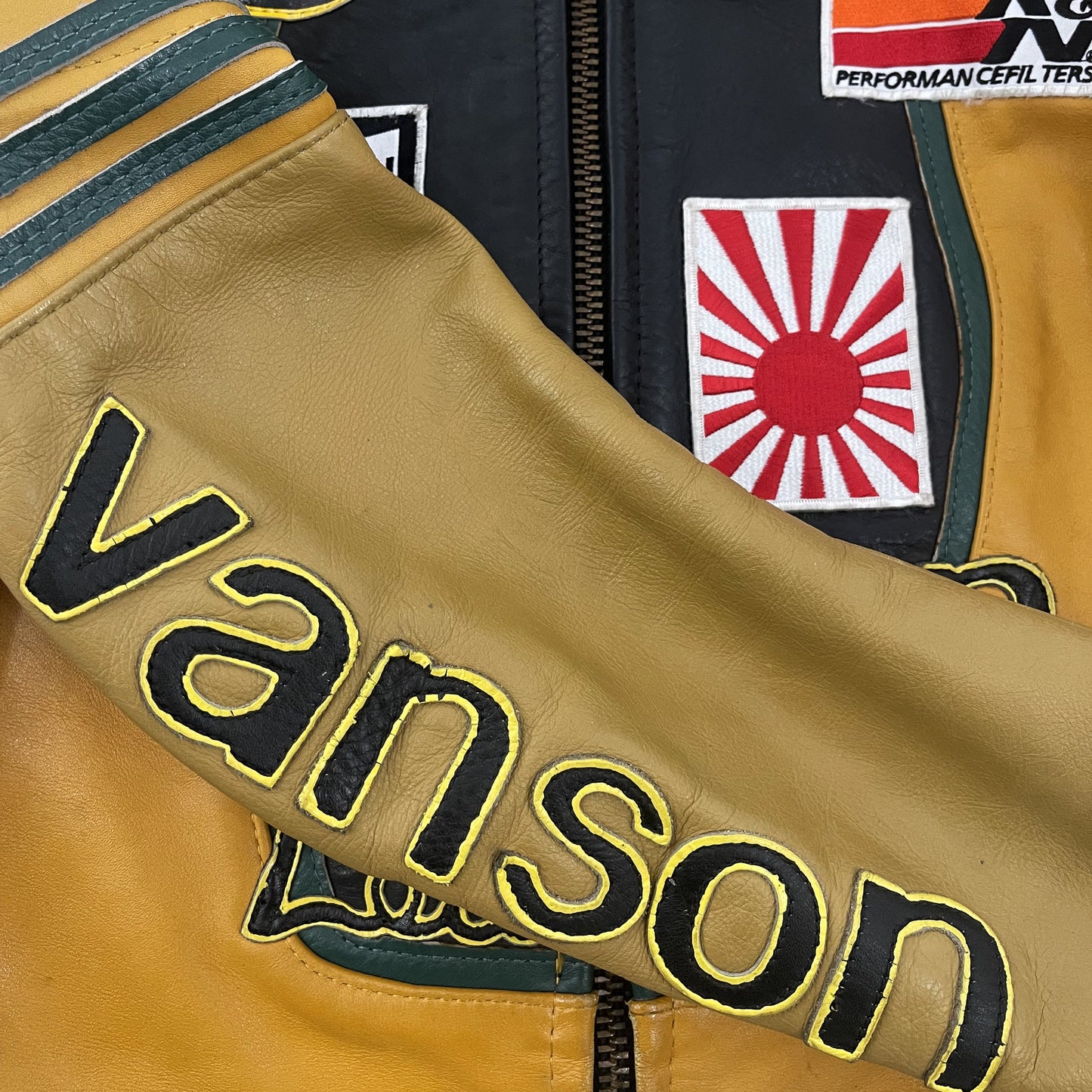 Vanson Leathers One Star Motorcycle Racer Jacket Japan Exclusive - S