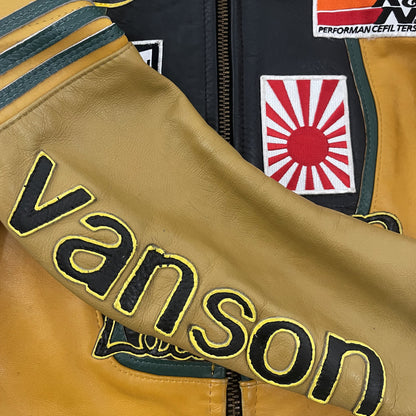 Vanson Leathers One Star Motorcycle Racer Jacket Japan Exclusive - S