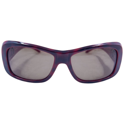 Vintage 2000s Miu Miu Cut-Out Tortoise Shell Sunglasses | O/S, Burgundy