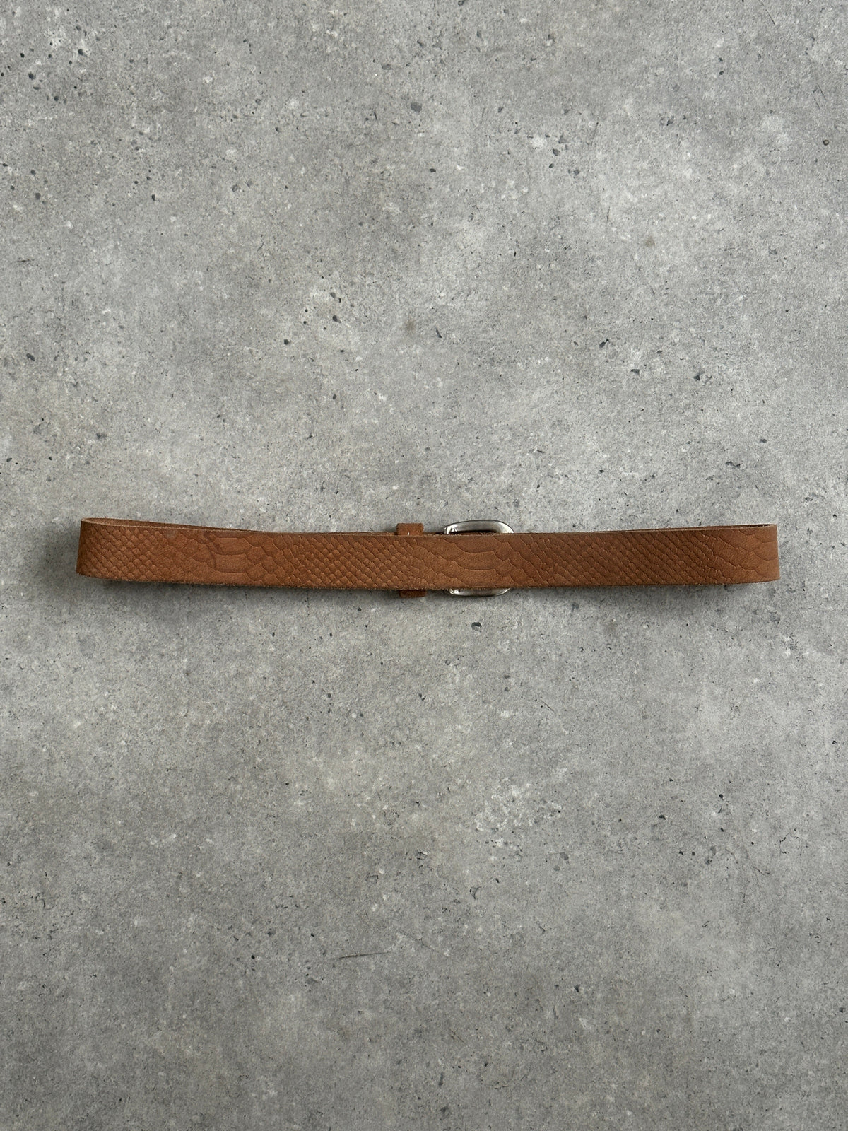 Vintage 1990s Slim Leather Belt - W32-39
