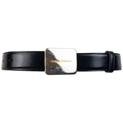 Vintage 2000s Dolce & Gabbana Leather Belt Size XL | O/S, Black
