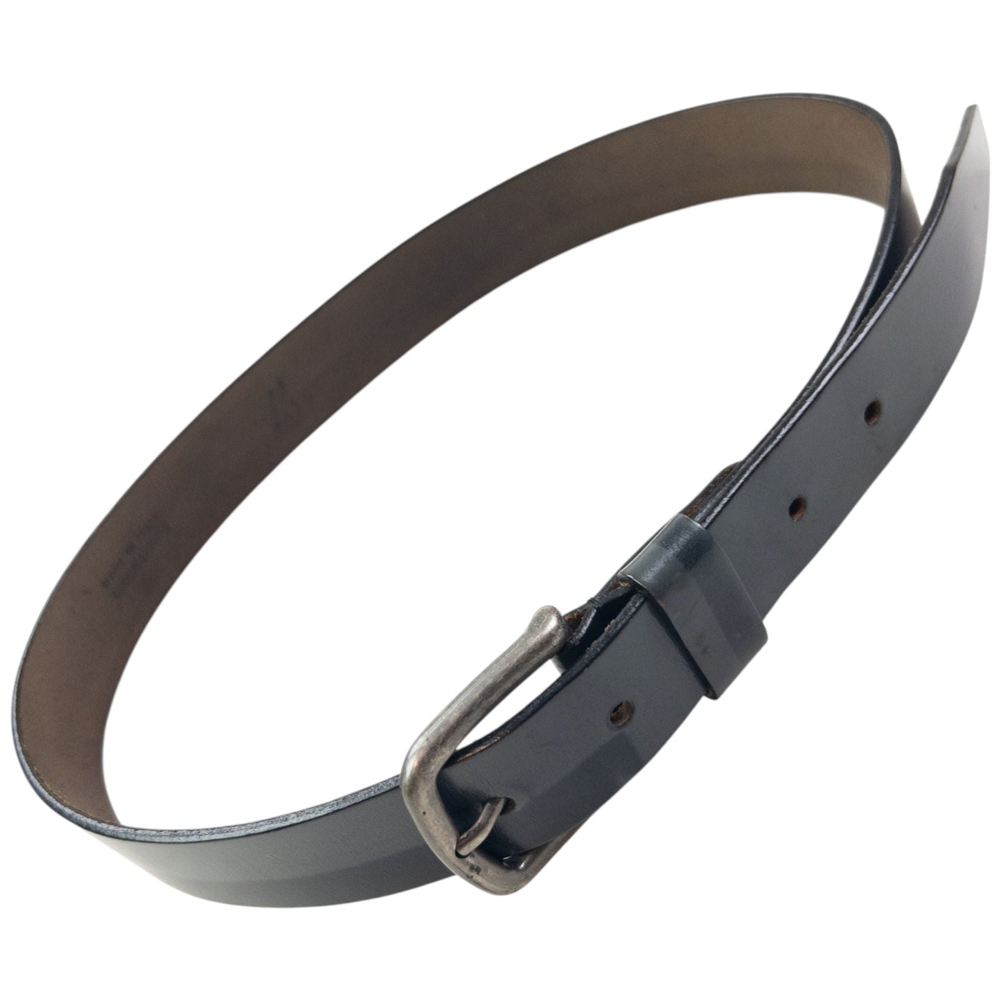 Vintage 2000s Issey Miyake Leather Belt Size W26 | O/S, Grey