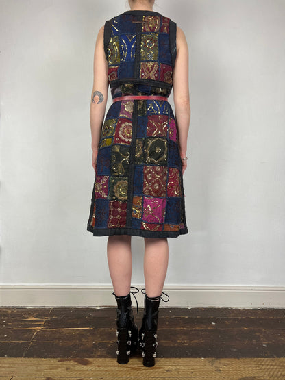 Jean Paul Gaultier S/S 1999 sequin patchwork dress