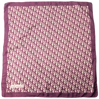 Vintage 90s Dior Monogram Pixel Silk Scarf