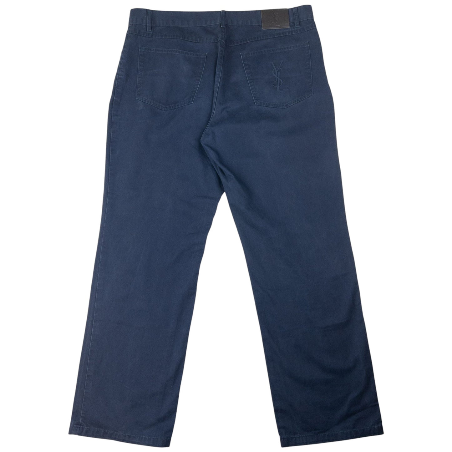 Vintage YSL Yves Saint Laurent Embroidered Chino Trousers Size W37