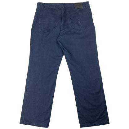 Vintage YSL Yves Saint Laurent Embroidered Chino Trousers Size W37