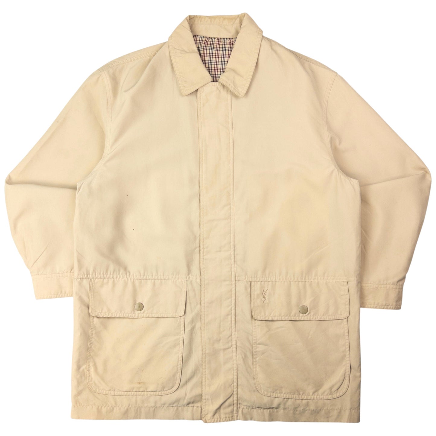 Vintage YSL Yves Saint Laurent Zip Up Jacket Size M