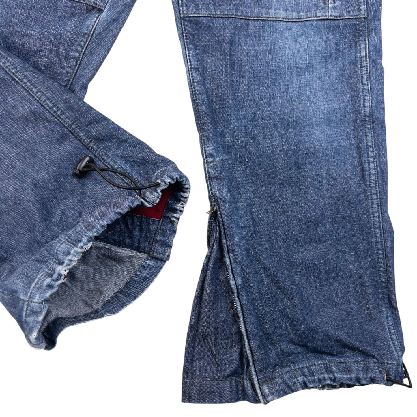 Vintage 2000s Levi's Adjustable Fleece Lined Denim Jeans Size W31 | W31, Blue