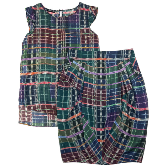 Vintage Emporio Armani Top & Skirt Matching Set Womens Size M