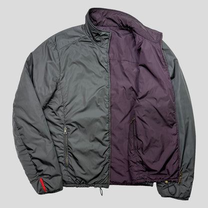 Prada Sport 2009 Reversible Nylon Shimmer Padded Jacket - IT54