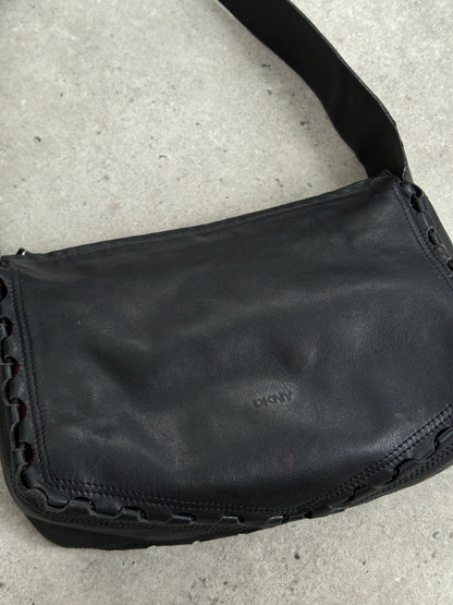 DKNY 2000s Leather Crossbody Bag