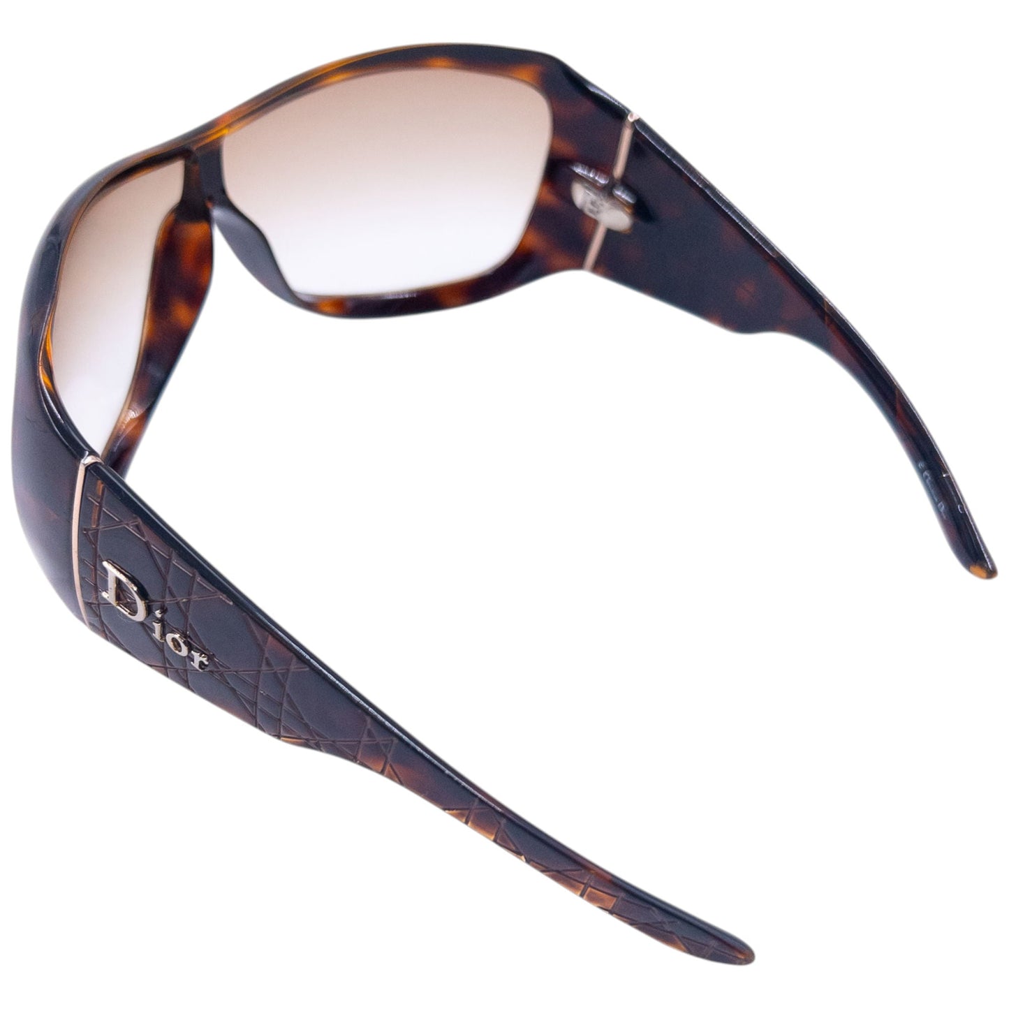Vintage Dior Embossed Tortoise Shell Sunglasses