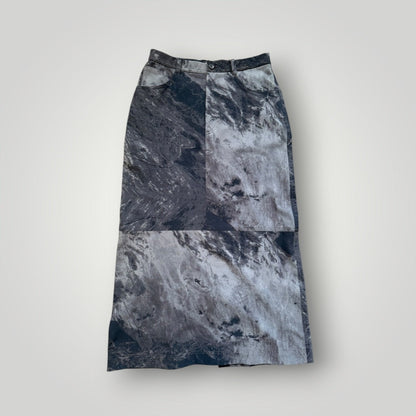 FW/99 Issey Miyake Pattern Midi Skirt 27" | O/S, Tan