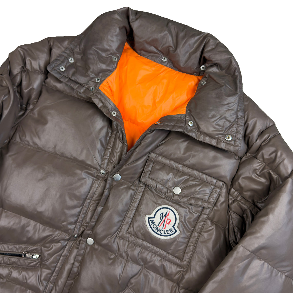 Moncler Puffer Jacket In Brown (L) | Moncler, Brown