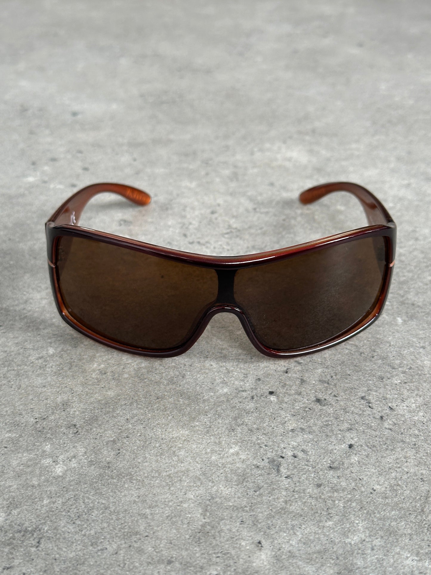 Replay 2000s Oversized Shield Logo Sunglasses