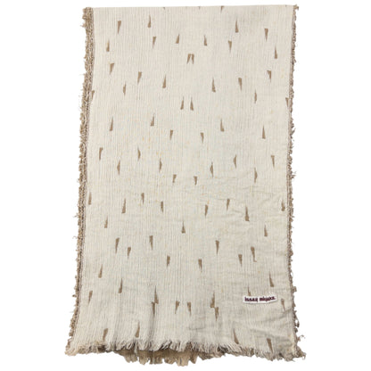 Vintage 80s Issey Miyake Pattern Scarf | O/S, Beige