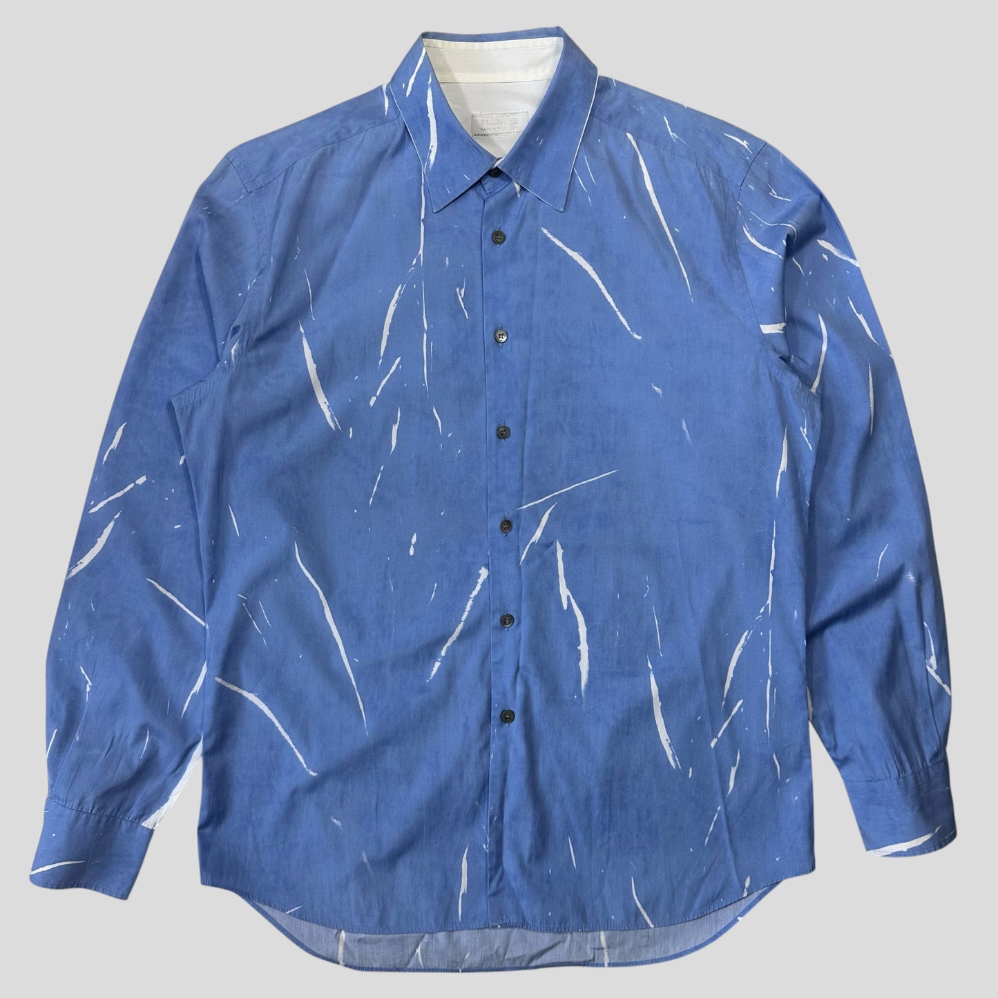 Prada Milano 00’s Sublimation Sky Blue Acid Print Shirt - L | Default Title, Multicoloured