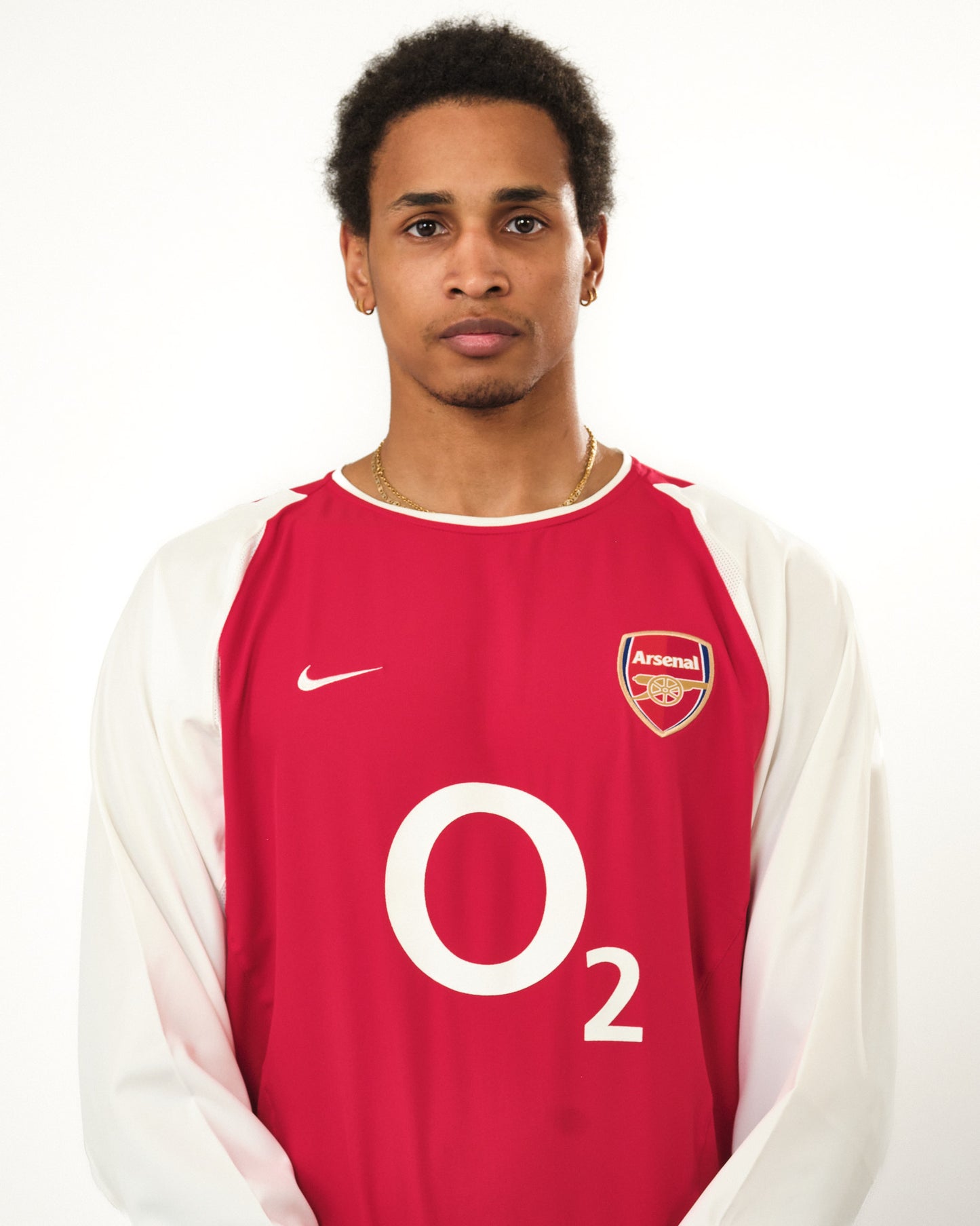 2002-04 Arsenal Player Issue Long Sleeve Nike Home Shirt (L)
