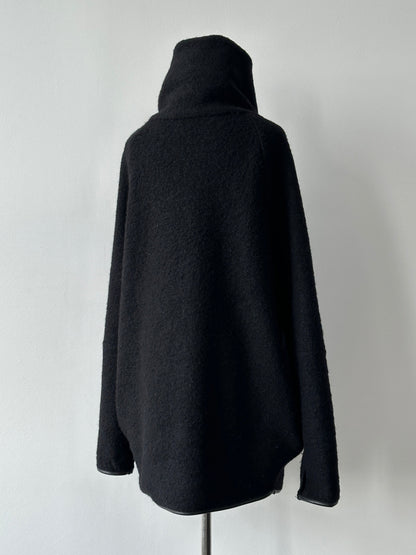 Vintage 2000s Wool Double Faced Asymmetric Wrap Coat - XL