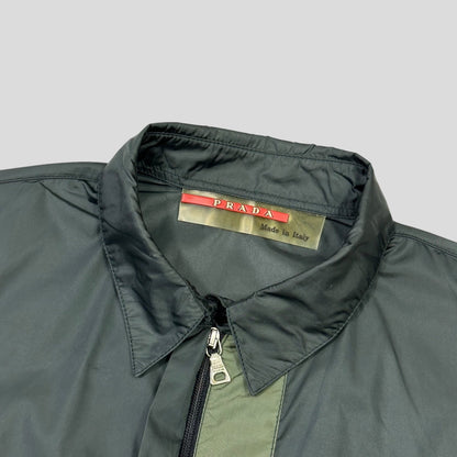 Prada Sport 1999 Nylon Panelled Zip-up Shirt - S/M | Default Title, Multicoloured