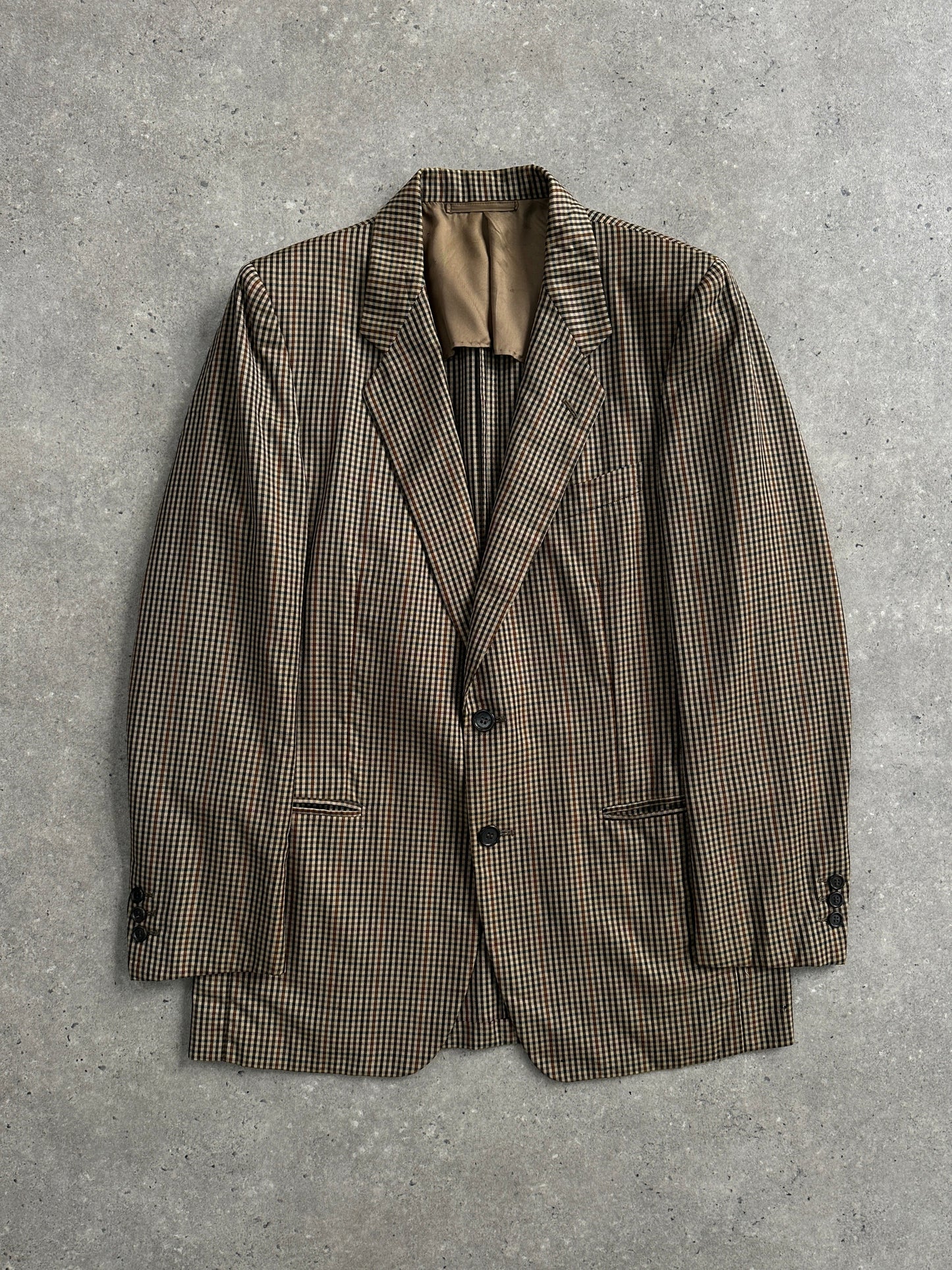 Pal Zileri x Loro Piana Tasmanian Wool Mini Check Blazer - 36R/M