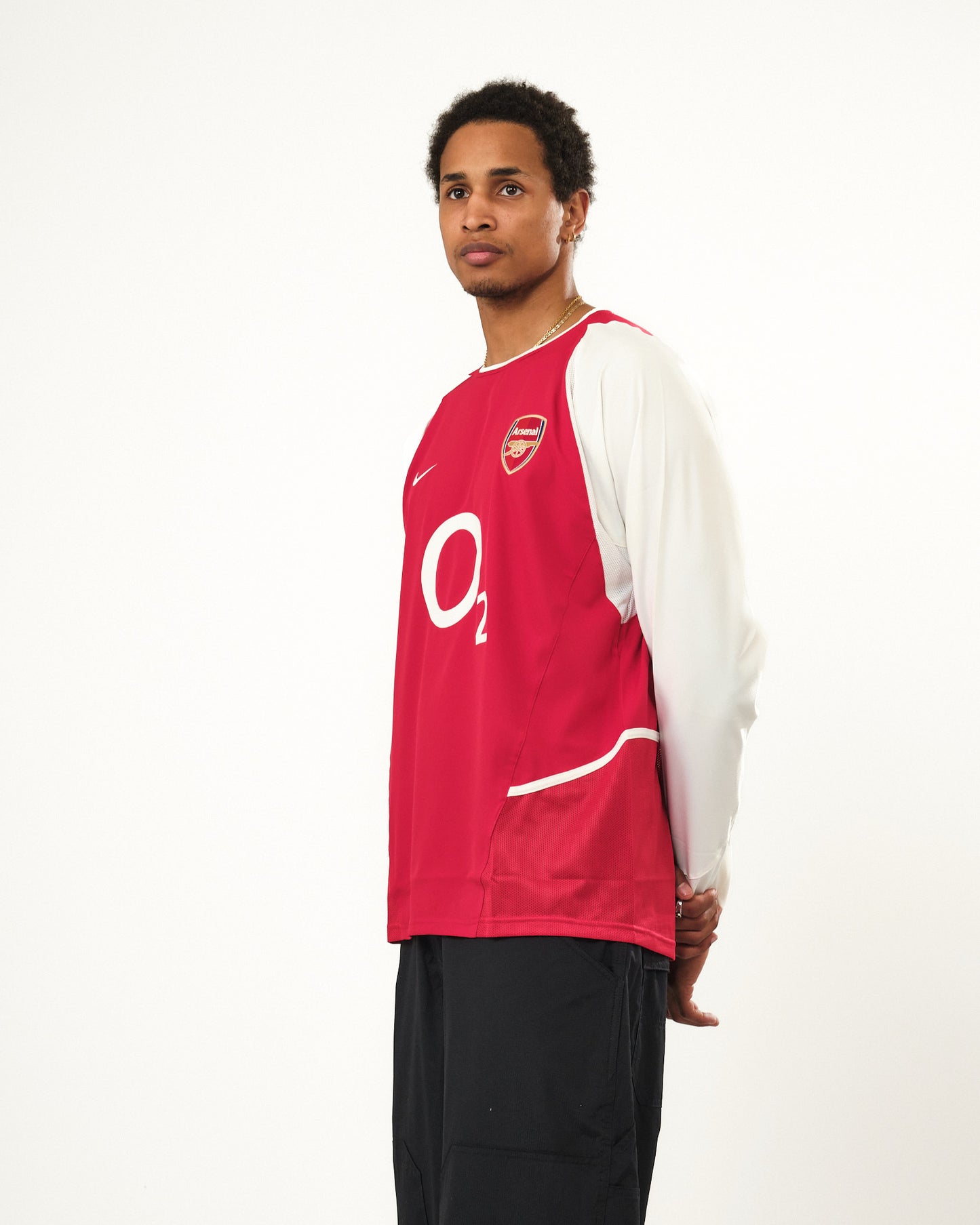 2002-04 Arsenal Player Issue Long Sleeve Nike Home Shirt (L)