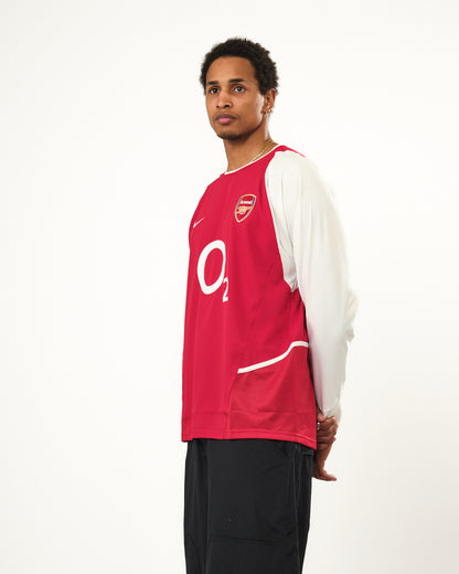 2002-04 Arsenal Player Issue Long Sleeve Nike Home Shirt (L)