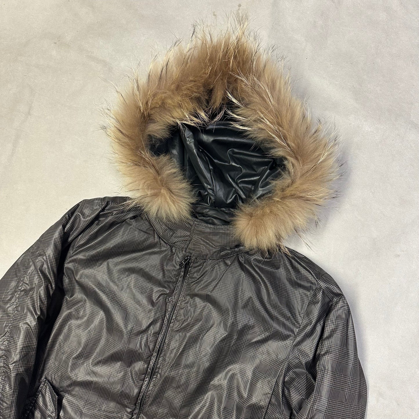 Takeo Kikuchi Reversible Puffer Jacket With Fur Hood ( L )