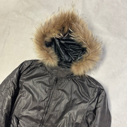 Takeo Kikuchi Reversible Puffer Jacket With Fur Hood ( L )