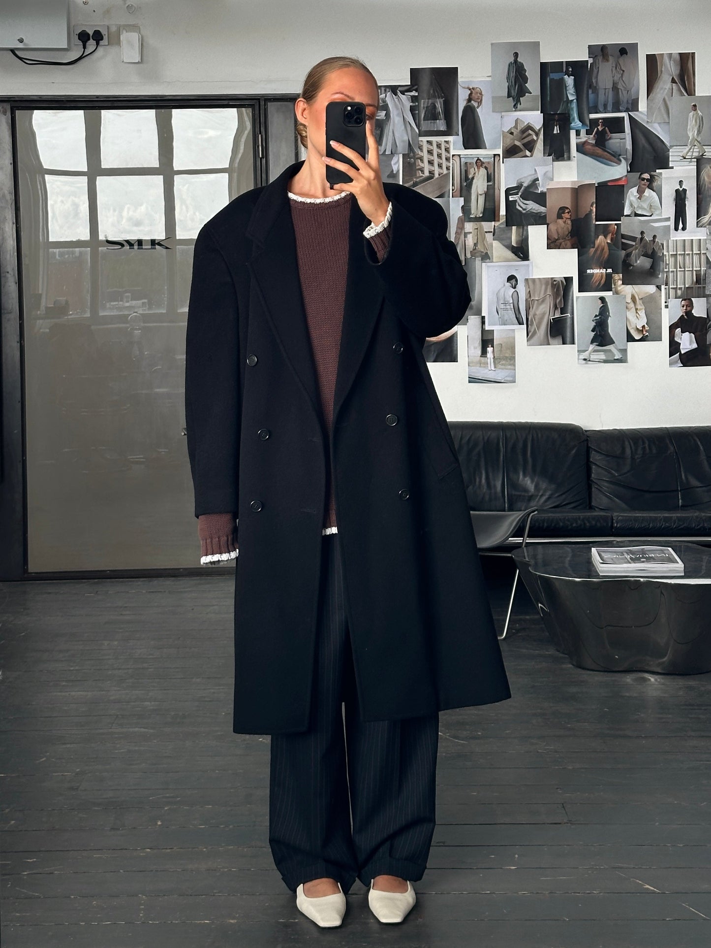 Pierre Cardin 1990s Pure Wool Double Breasted Coat - XXL