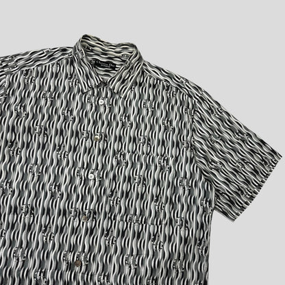 Christian Dior Monsieur 90’s Optical Illusion Spellout Logo Shirt - L/XL | Default Title, Multicoloured