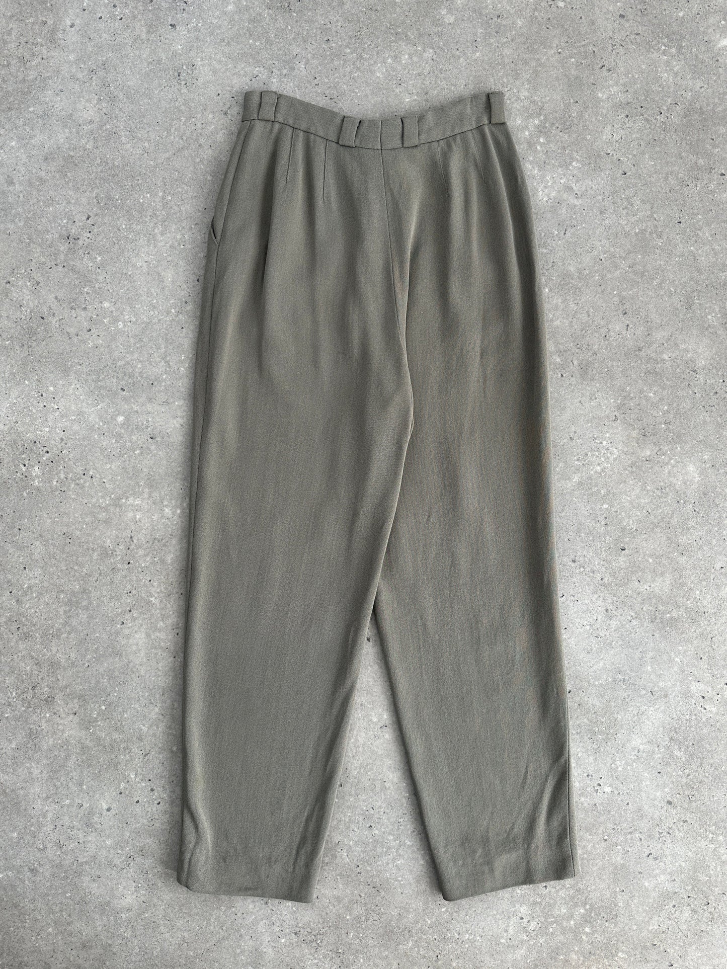 Giorgio Armani High Waisted Tapered Leg Trousers - W24