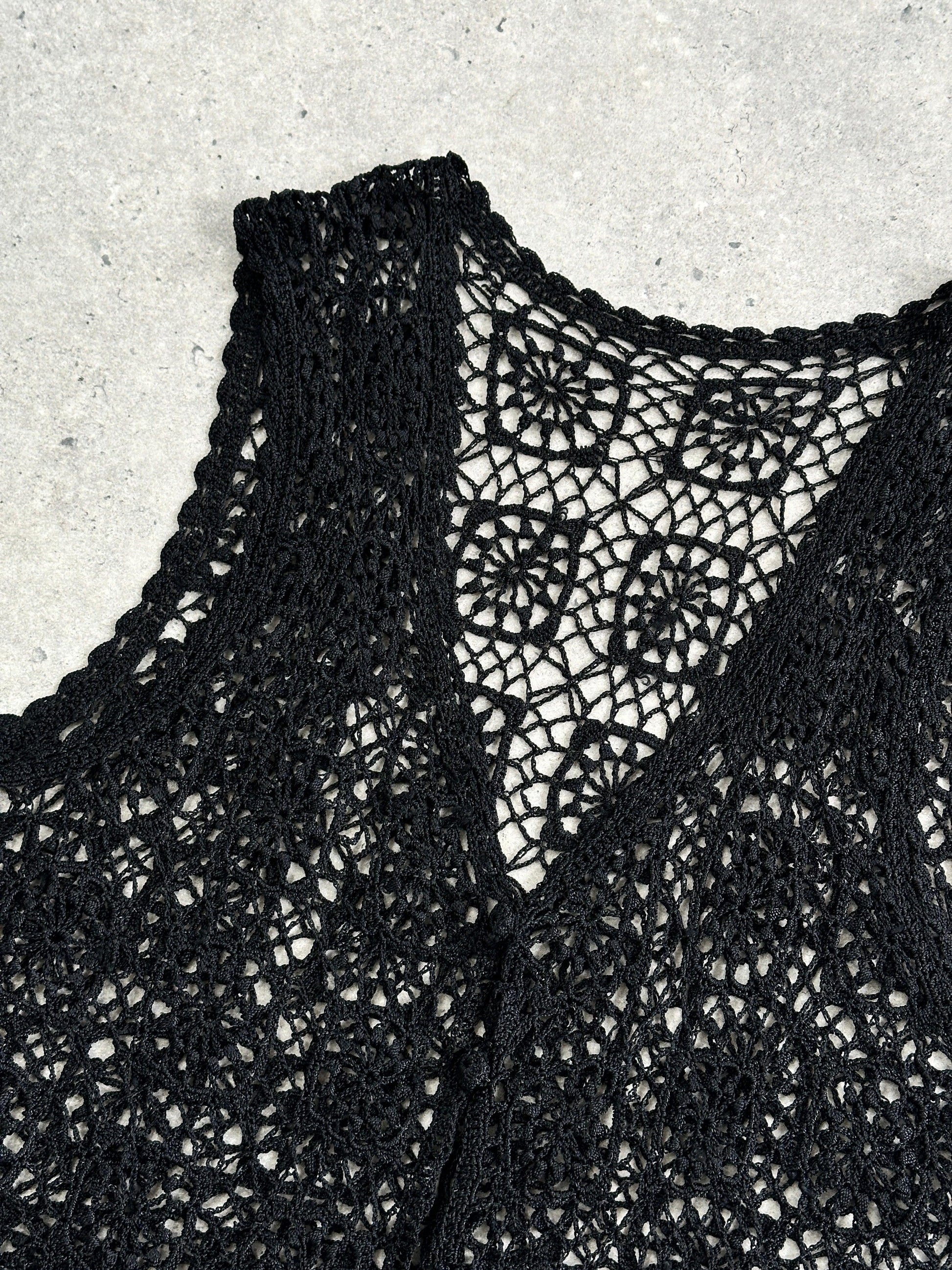 Vintage Crochet Waistcoat - M - Known Source