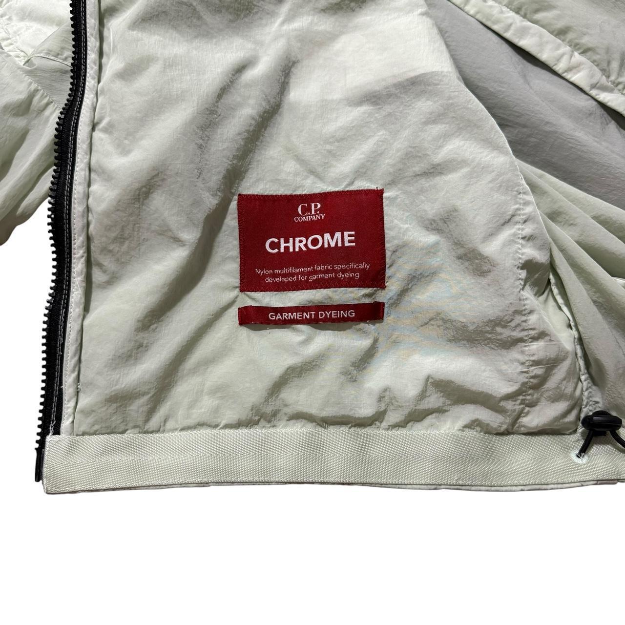 CP Company Lime Green Nylon Goggle Jacket | Large, Green