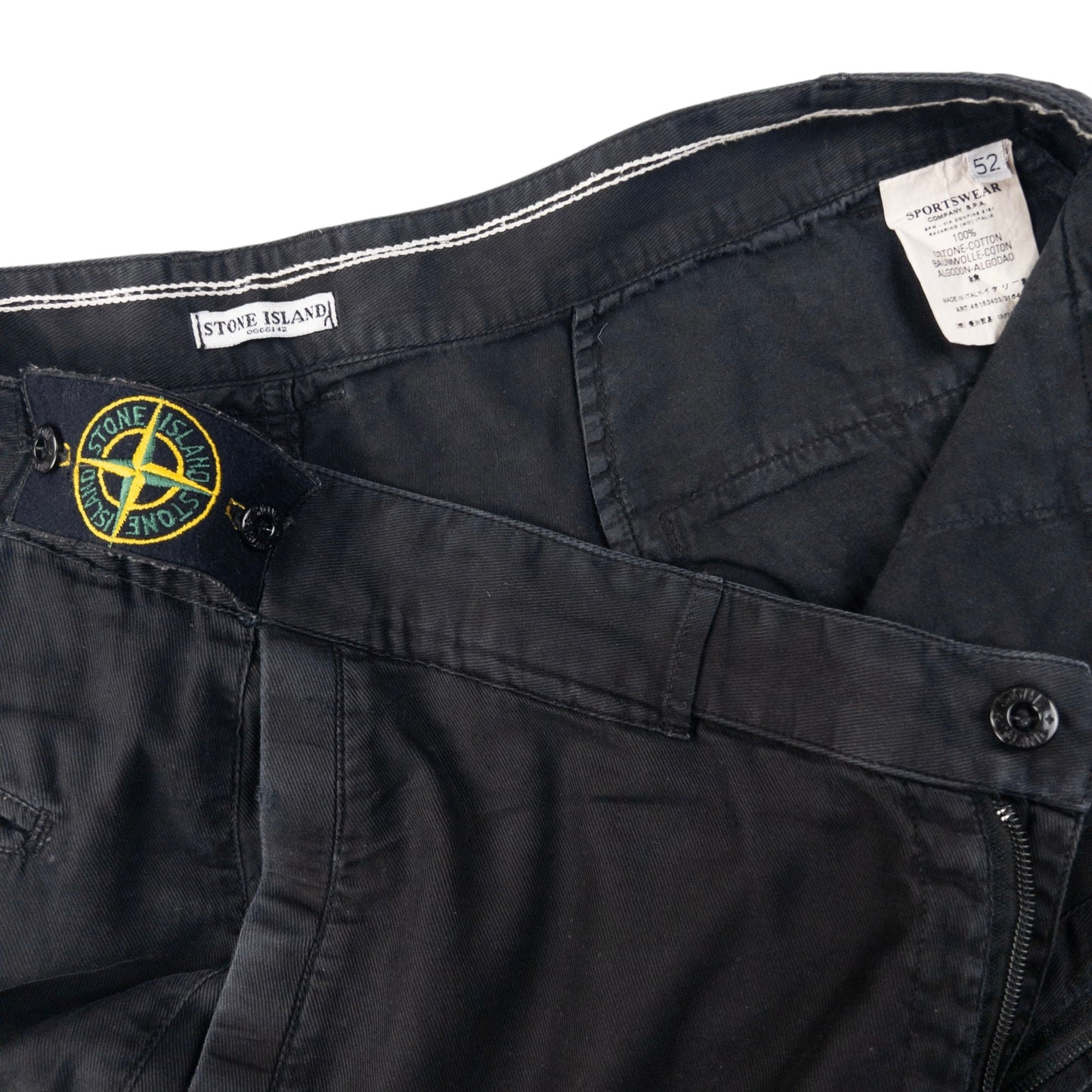 Vintage Stone Island Full Zip Lightweight Trousers Size W35