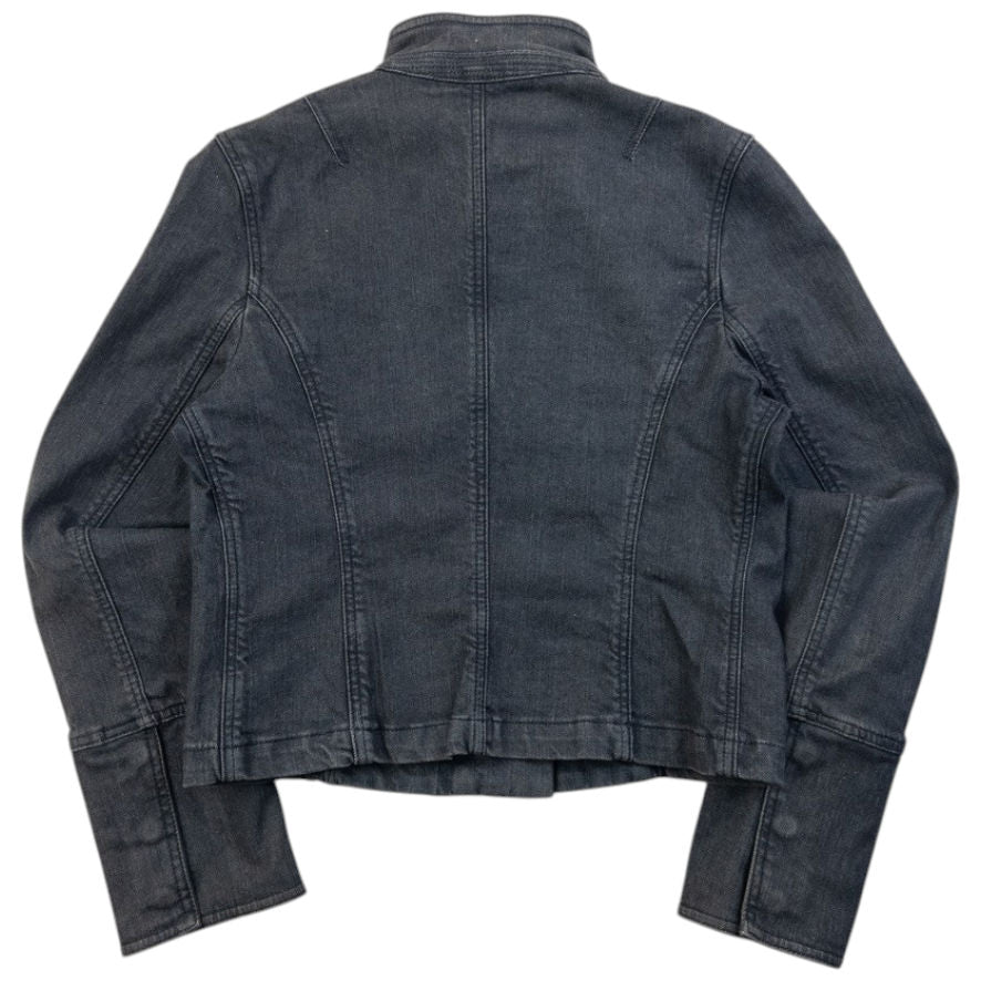 Vintage 2000s Burberry Denim Jacked Womens Size M | Medium, Grey
