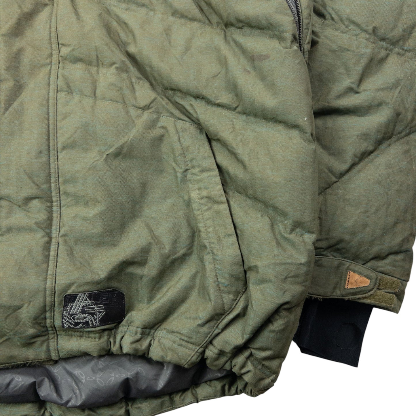 Vintage 2000s Oakley Fur Hood Puffer Jacket Size L | Large, Green