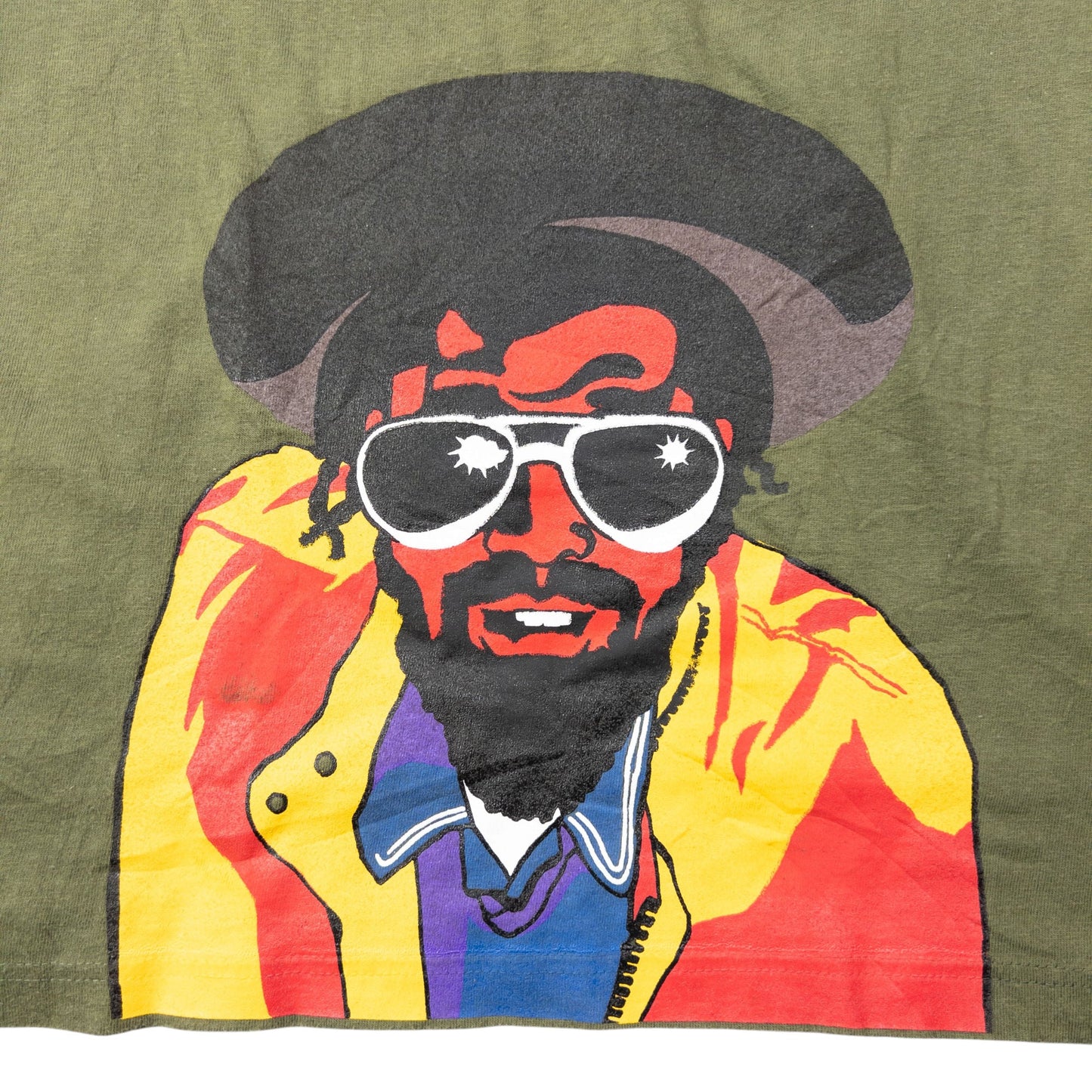 Vintage 2003 Junya Watanabe X Comme Des Garçons MAN Graphic T Shirt Size M | Medium, Green