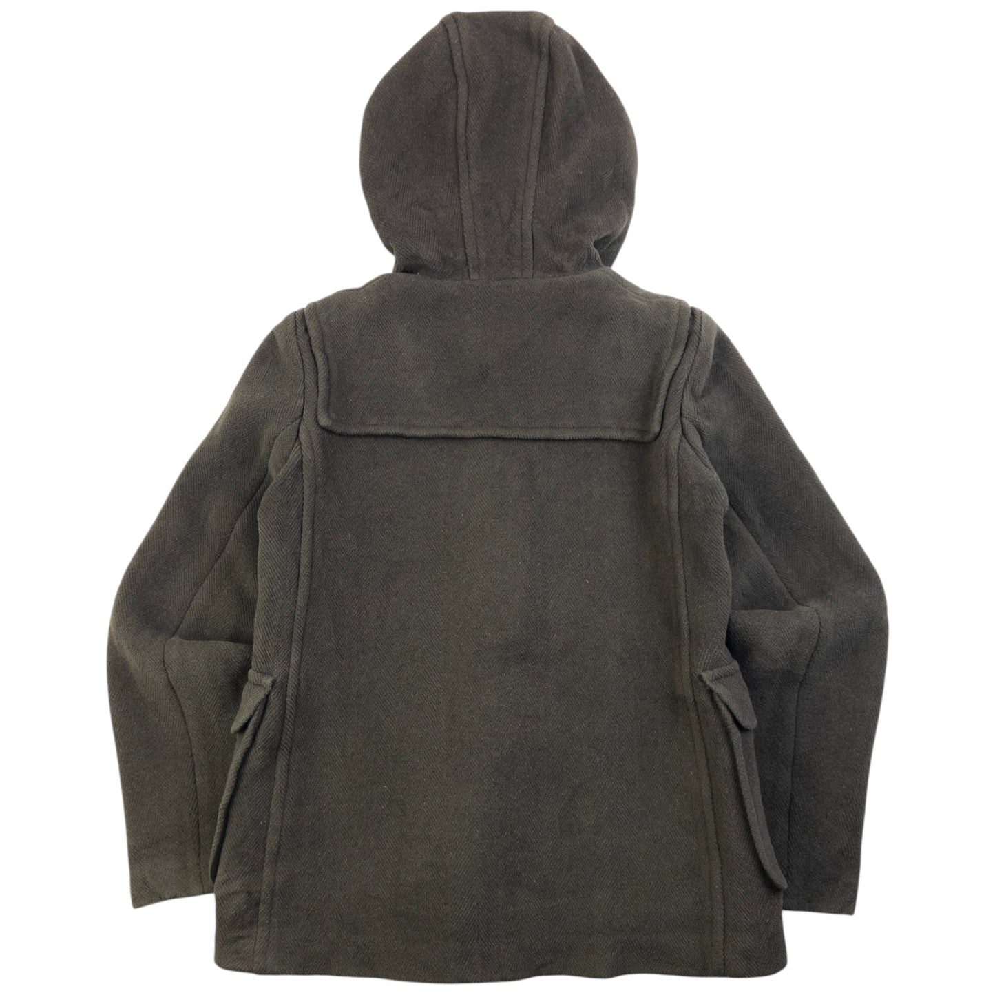 Vintage Burberry Brit Wool Duffle Jacket Womens Size S | O/S, Green