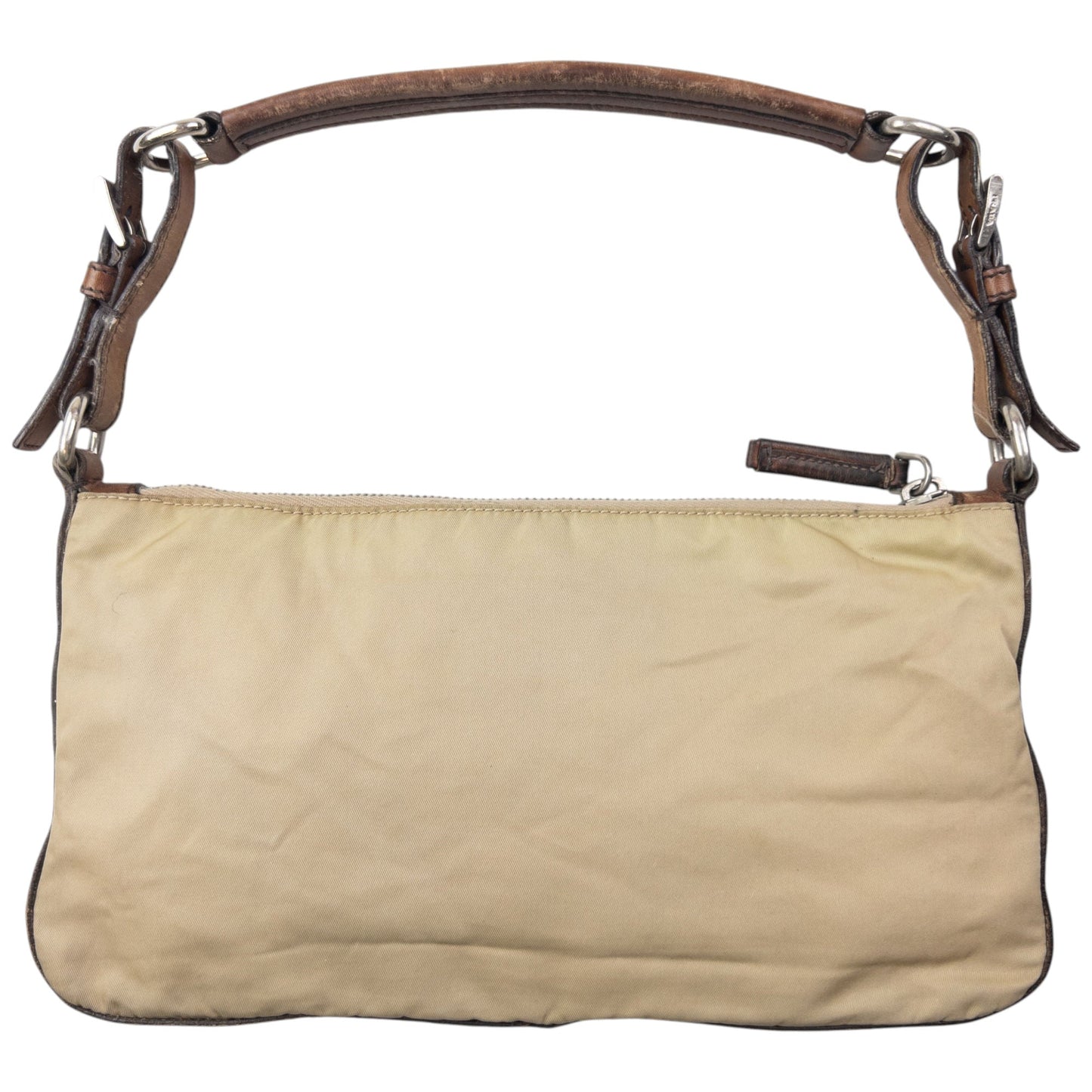 Vintage 2000s Prada Shoulder Bag | O/S, Beige