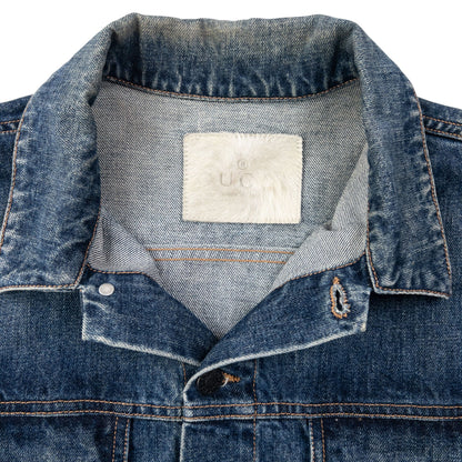 Vintage 2000s Gucci Button Up Denim Jacket Womens Size L | Large, Blue